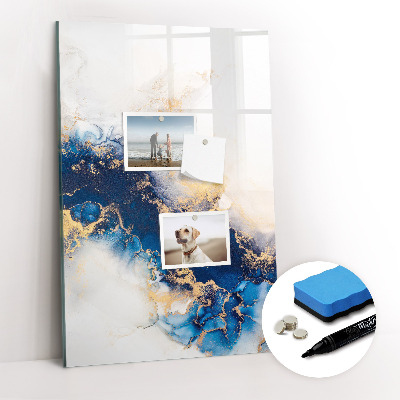 Glazen magneetbord met decoratieve print Marmer Absoluut
