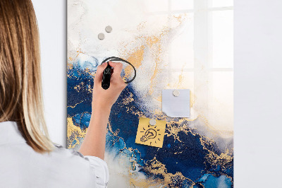 Glazen magneetbord met decoratieve print Marmer Absoluut
