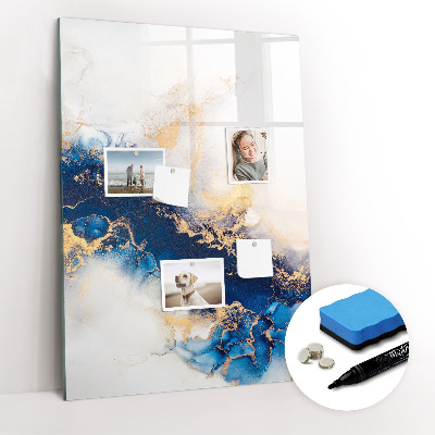 Glazen magneetbord met decoratieve print Marmer Absoluut