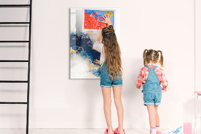 Glazen magneetbord met decoratieve print Marmer Absoluut