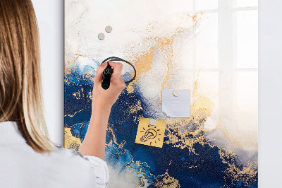 Glazen magneetbord met decoratieve print Marmer Absoluut