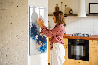 Glazen magneetbord met decoratieve print Marmer Absoluut