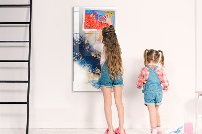 Glazen magneetbord met decoratieve print Marmer Absoluut