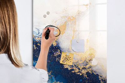 Glazen magneetbord met decoratieve print Marmer Absoluut