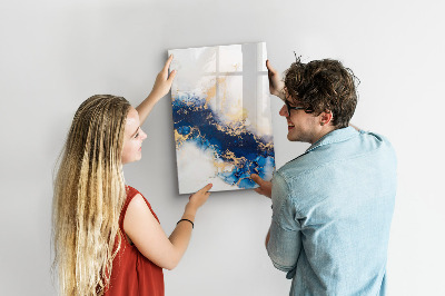 Glazen magneetbord met decoratieve print Marmer Absoluut