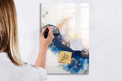 Glazen magneetbord met decoratieve print Marmer Absoluut