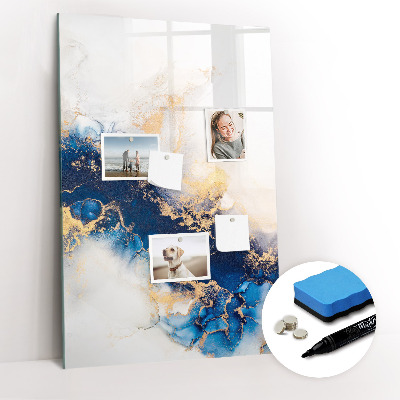 Glazen magneetbord met decoratieve print Marmer Absoluut