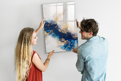 Glazen magneetbord met decoratieve print Marmer Absoluut