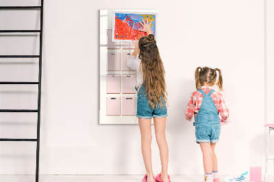 Magnetisch memobord van glas voor aan de muur Verjaardagskalender