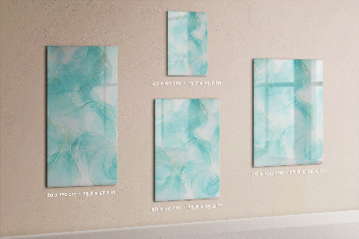 Wandbord van glas magnetisch en uitwisbaar Marmeren abstractie