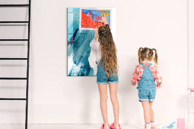 Magnetisch memobord van glas voor aan de muur Schilderen