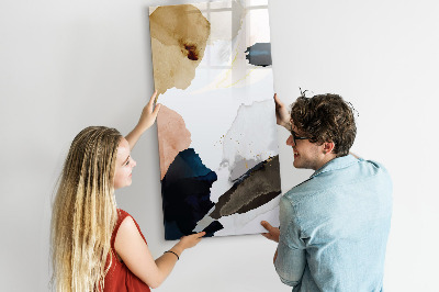 Wandbord van glas magnetisch en uitwisbaar Aquarel abstractie