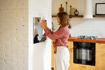Wandbord van glas magnetisch en uitwisbaar Aquarel abstractie