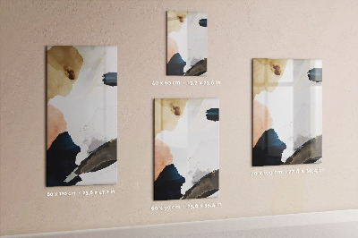 Wandbord van glas magnetisch en uitwisbaar Aquarel abstractie