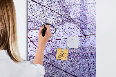 Wandbord van glas magnetisch en uitwisbaar Bladtextuur