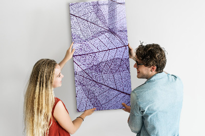 Wandbord van glas magnetisch en uitwisbaar Bladtextuur