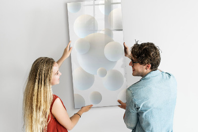 Magnetisch memobord van glas voor aan de muur Sfeerabstractie