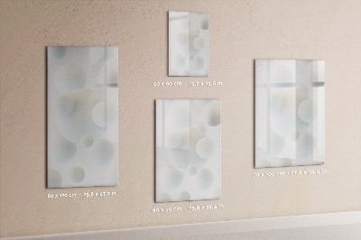 Magnetisch memobord van glas voor aan de muur Sfeerabstractie