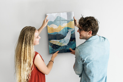 Magnetisch memobord van glas voor aan de muur Marmeren walvis