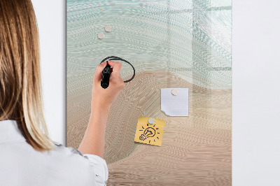 Magnetisch memobord van glas voor aan de muur Kleuren mengen