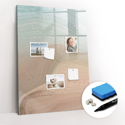 Magnetisch memobord van glas voor aan de muur Kleuren mengen