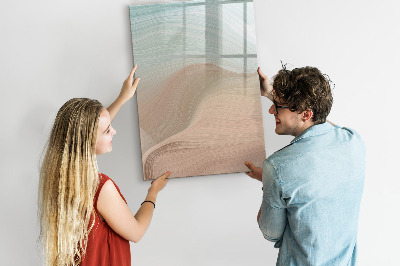 Magnetisch memobord van glas voor aan de muur Kleuren mengen