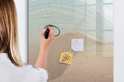 Magnetisch memobord van glas voor aan de muur Kleuren mengen