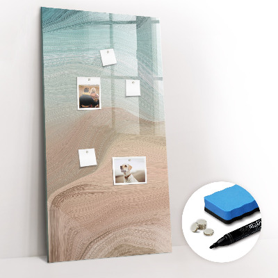 Magnetisch memobord van glas voor aan de muur Kleuren mengen