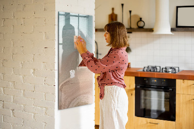 Magnetisch memobord van glas voor aan de muur Kleuren mengen