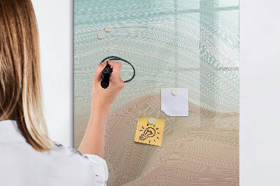 Magnetisch memobord van glas voor aan de muur Kleuren mengen