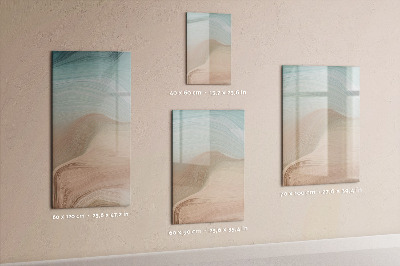 Magnetisch memobord van glas voor aan de muur Kleuren mengen