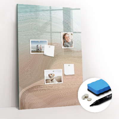 Magnetisch memobord van glas voor aan de muur Kleuren mengen