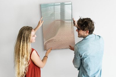 Magnetisch memobord van glas voor aan de muur Kleuren mengen