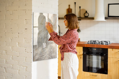 Wandbord van glas magnetisch en uitwisbaar Zomerzand op het strand