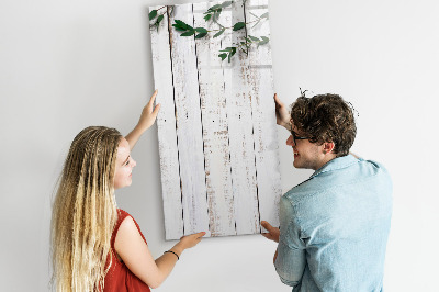 Magnetisch memobord van glas voor aan de muur Houten panelen