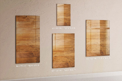 Wandbord van glas magnetisch en uitwisbaar Houten panelen