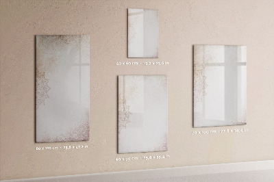 Glazen magneetbord met decoratieve print Mandala's