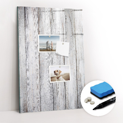 Glazen magneetbord met decoratieve print Geschilderd hout