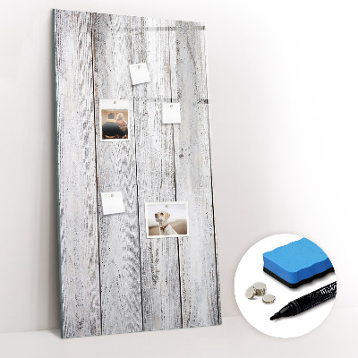 Glazen magneetbord met decoratieve print Geschilderd hout