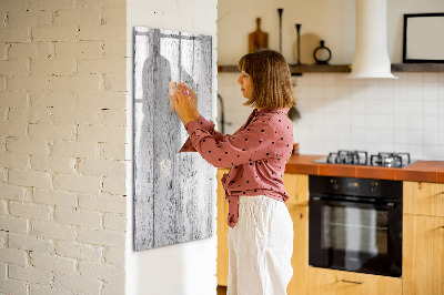 Glazen magneetbord met decoratieve print Geschilderd hout