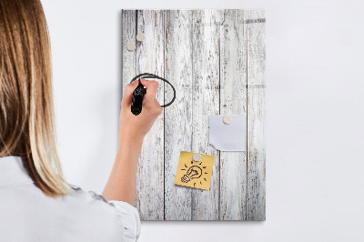 Glazen magneetbord met decoratieve print Geschilderd hout