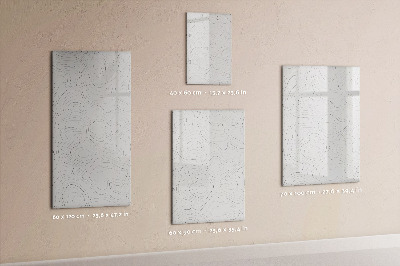 Glazen magneetbord met decoratieve print Lijnen van abstractie