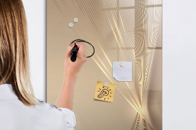 Glazen magneetbord met decoratieve print Abstract licht