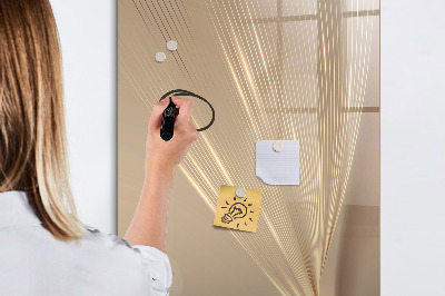 Glazen magneetbord met decoratieve print Abstract licht