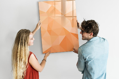 Wandbord van glas magnetisch en uitwisbaar Abstracte driehoeken