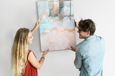 Wandbord van glas magnetisch en uitwisbaar Abstracte inkt