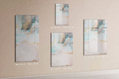 Wandbord van glas magnetisch en uitwisbaar Abstracte inkt