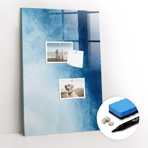 Magnetisch memobord van glas voor aan de muur Wateronttrekking