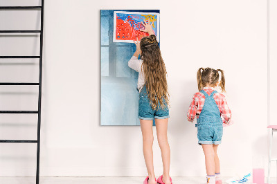 Magnetisch memobord van glas voor aan de muur Wateronttrekking