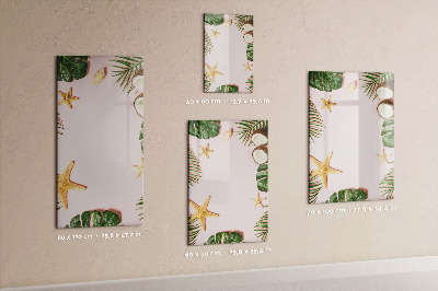 Glazen magneetbord met decoratieve print Zomerframe
